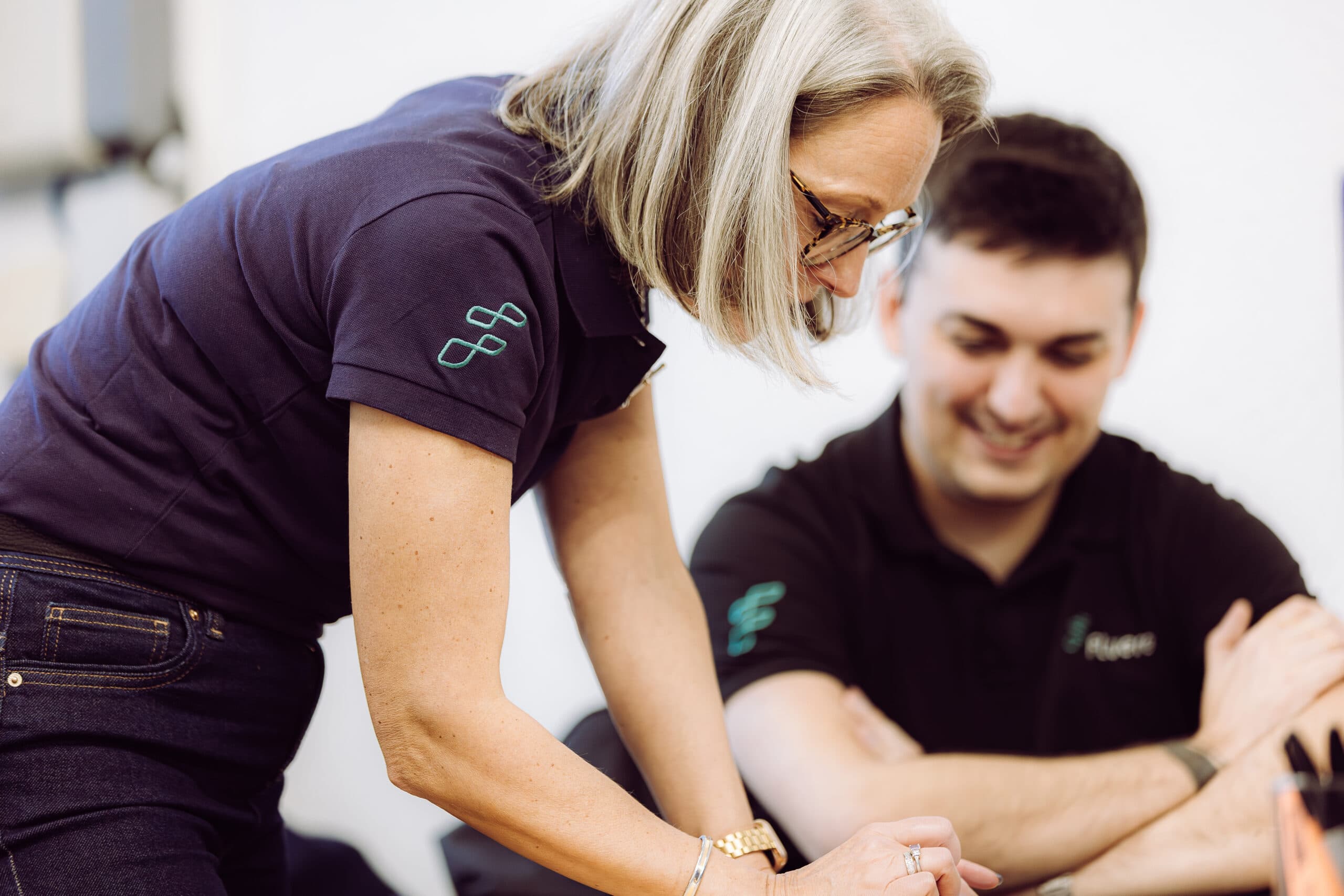 Fluere team working together in a manufacturing environment